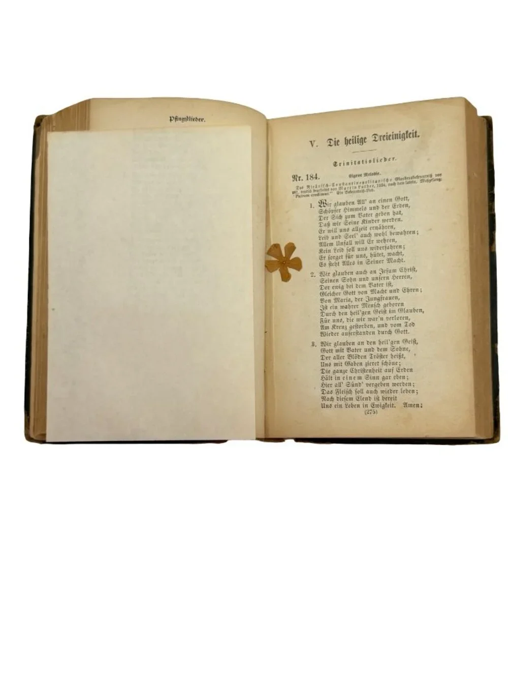 Antique German Gesangbuch Hymnal Book Embossed Victorian Hardcover Religious Son